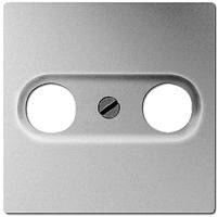 Лицевая панель Jung EcoProfi для 2-м. розетки TV+R алюминий картинка